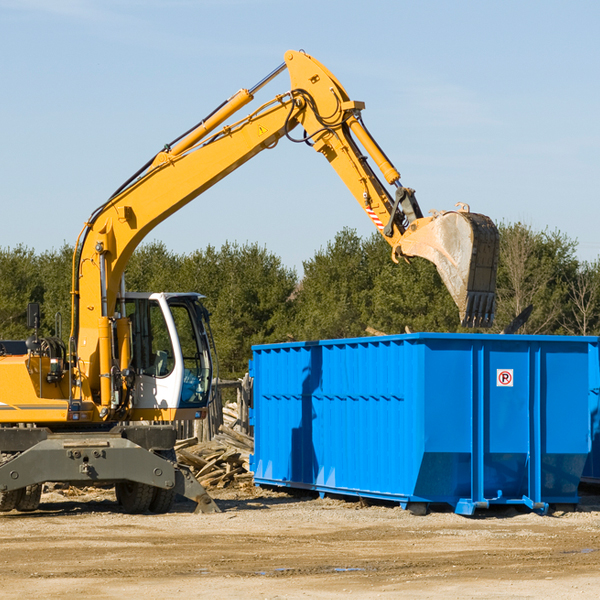 are there any restrictions on where a residential dumpster can be placed in Crescent IA